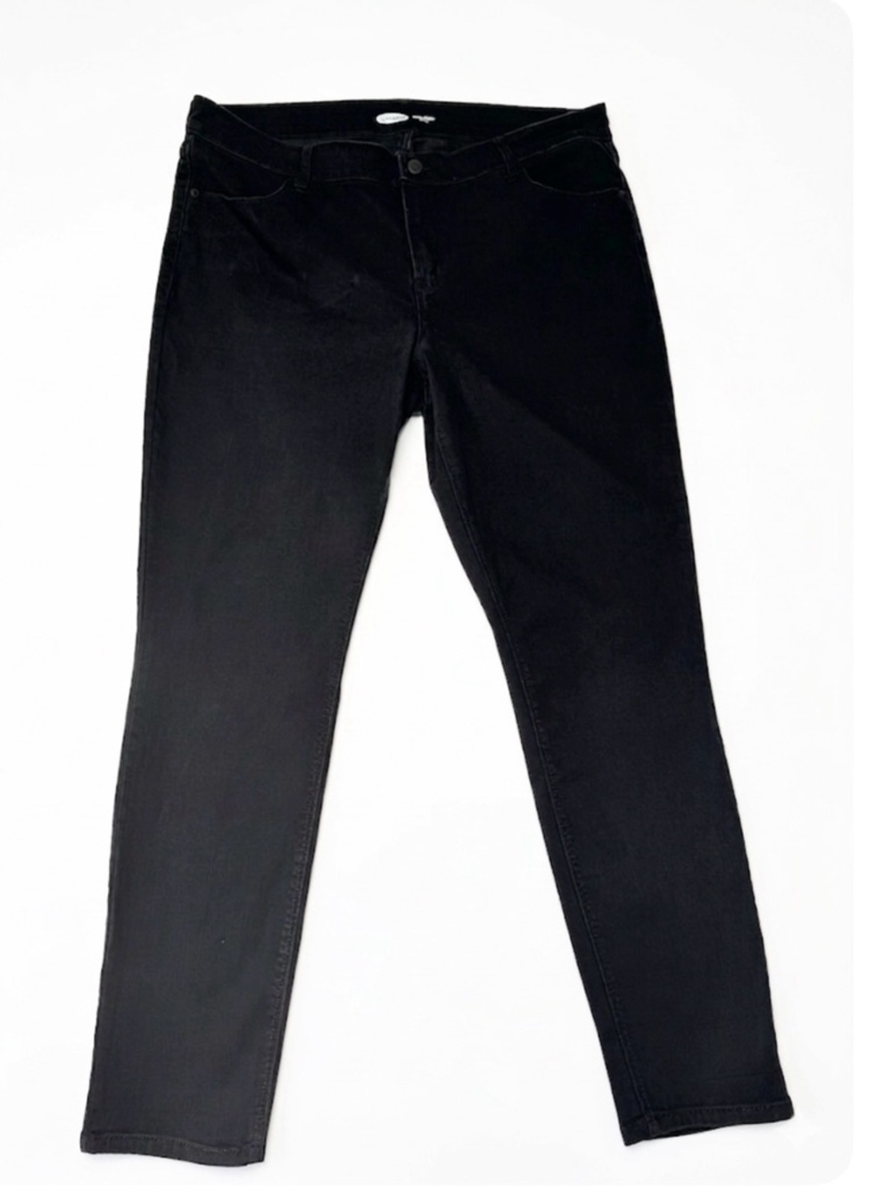 Old Navy Black Super Skinny Mid-Rise Jeans Black Size 16